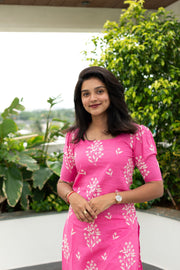 Pretty Pink Embroidery Kurta