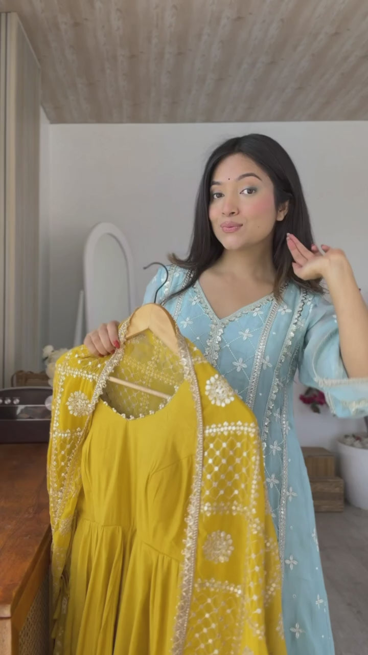Anarkali Suit with Dupatta