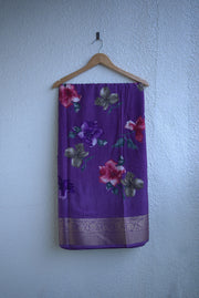 Elegant  Soft And Light Floral Saree