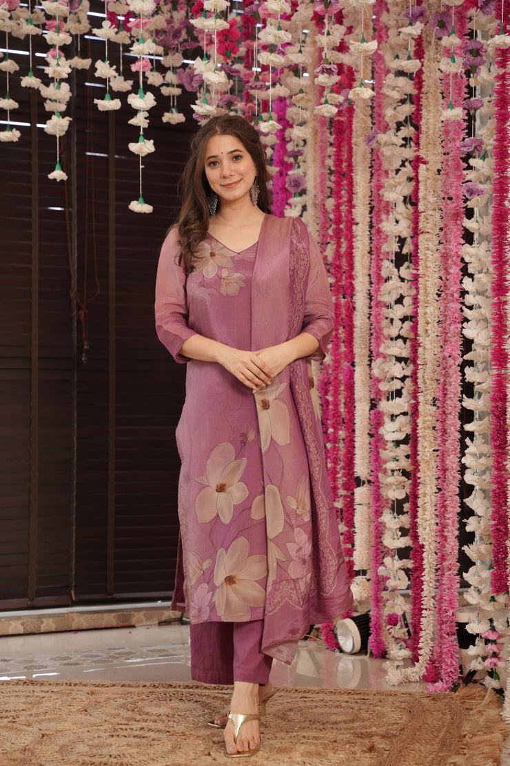 Glowy Floral Kurta Set