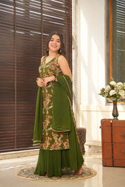 Green Heavy Embroidered Set