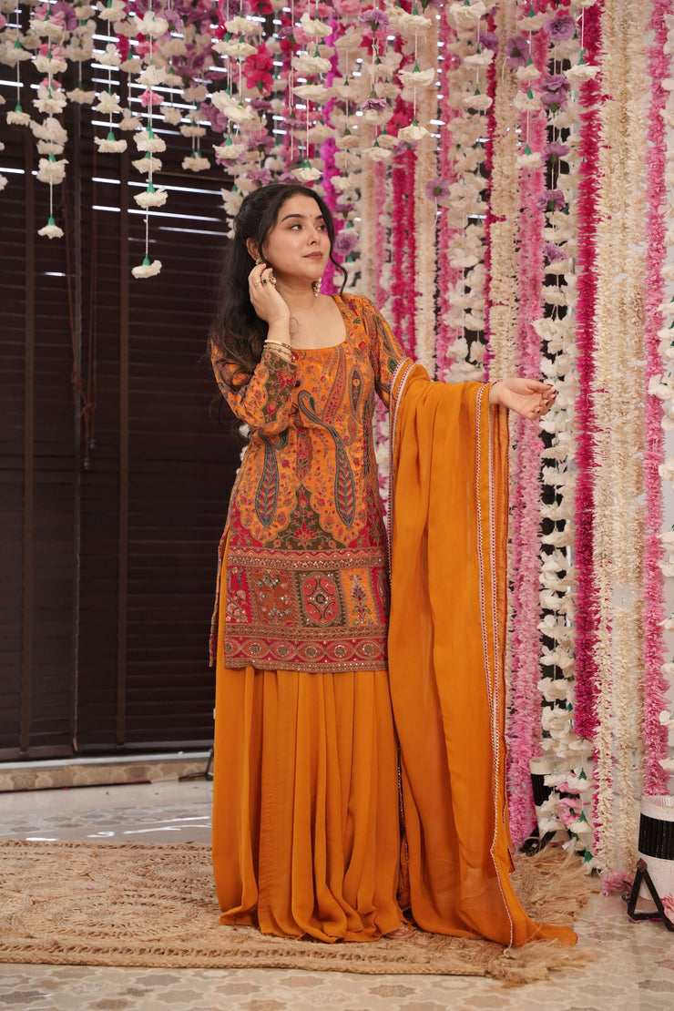 Muslin Heavy Embroidered Suit Set