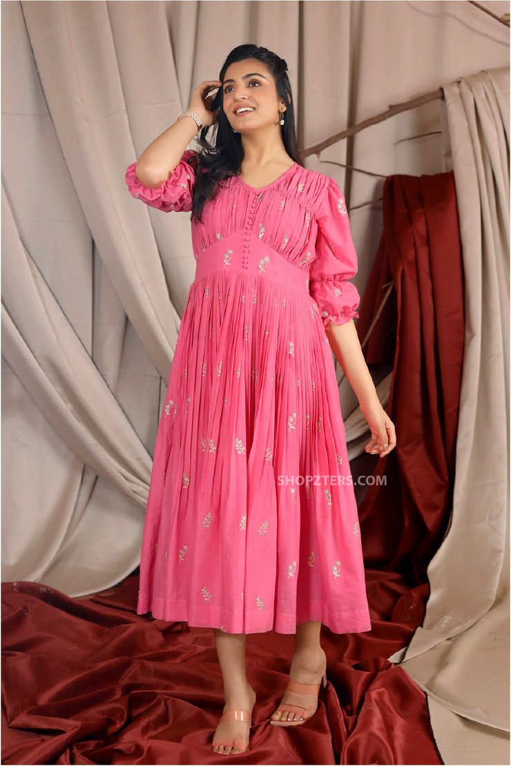 Pink Cynthia Summer Dress