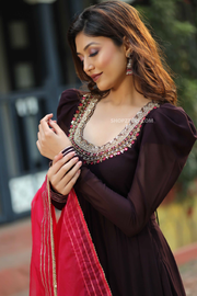 Elegant Sequin-Embellished Anarkali