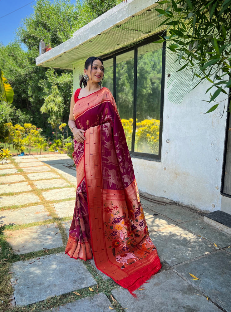 Gauri Paithani Silk Saree