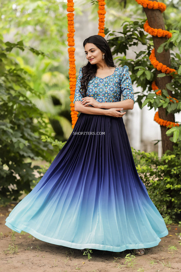 Light Blue Outfits Photo Gaurav gupta gown