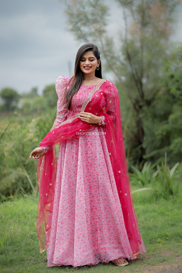 Dark Pink Color Lehenga Choli with Light Pink Dupatta – Panache Haute  Couture