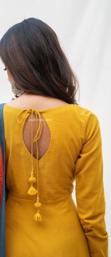 Modestouze Attires Women s Embroidered Chain Worked Kurti And Pant Set With  Net Dupatta (MAK35CW) - Modestouze Attires - 4118574