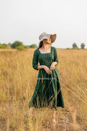 Dark Green Midi Dress