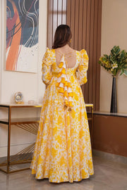 Yellow Floral Maxi Dress