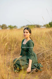 Dark Green Midi Dress