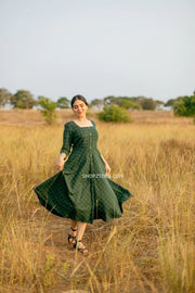 Dark Green Midi Dress