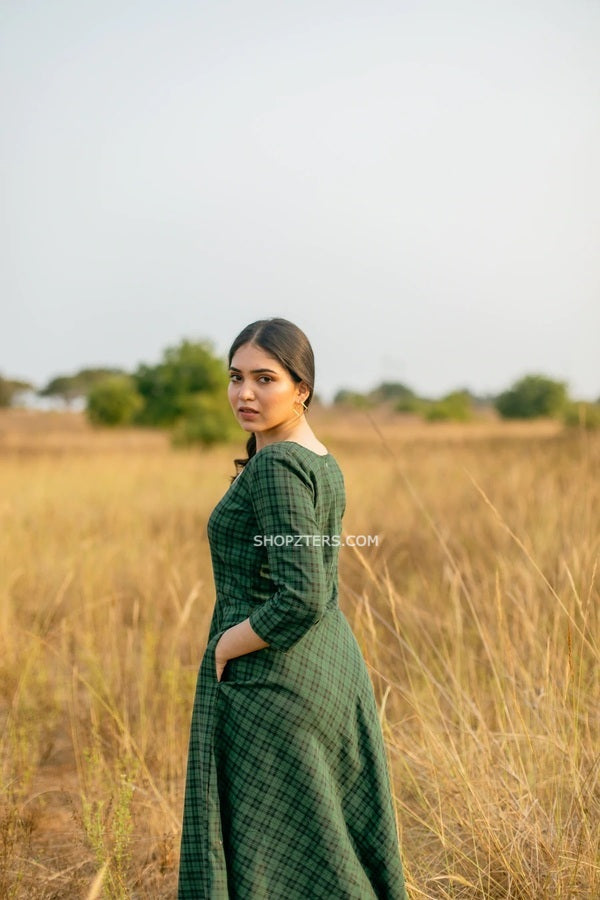 Dark Green Midi Dress