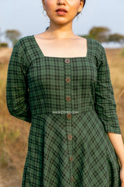 Dark Green Midi Dress