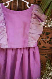 Lavender Georgette Skirt & Top - Mini