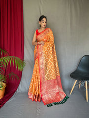 Banarasi Organza Silk Woven Saree