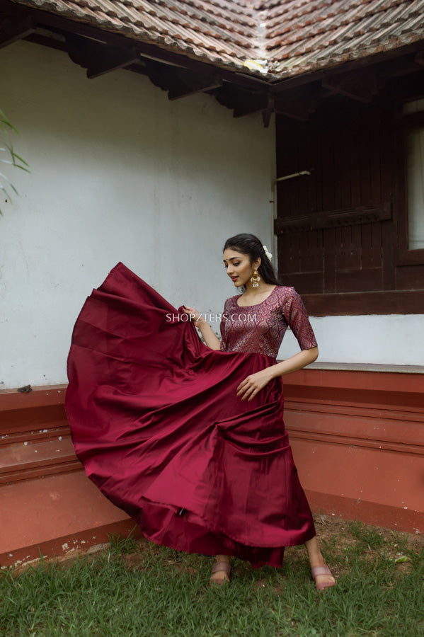 Oufit of the day for kerala wedding  Pink Gown  Ammus World  YouTube