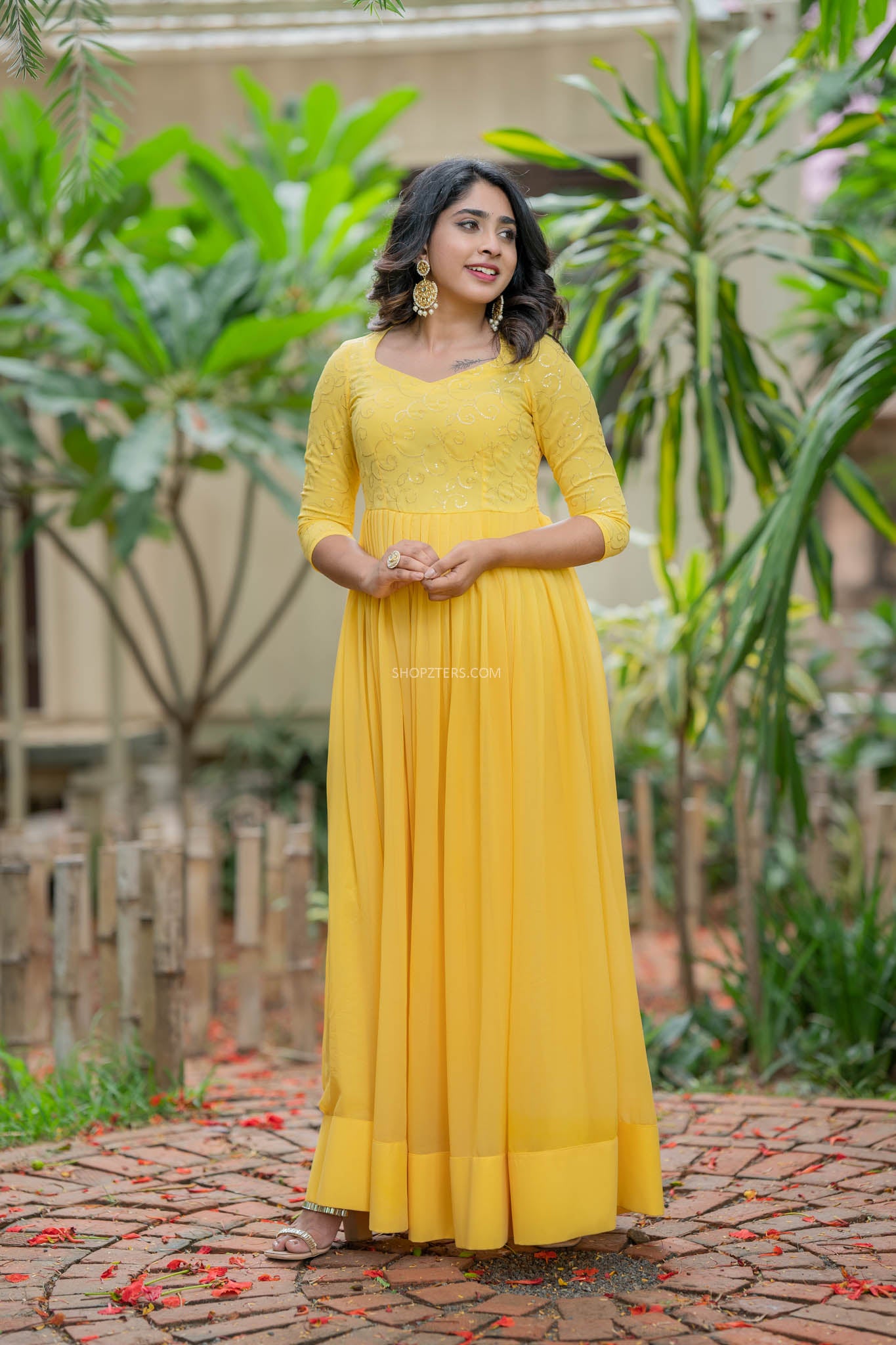 Sunshine Yellow Georgette Dress