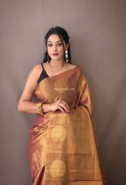 Tissue Silk Saree With Zari Border