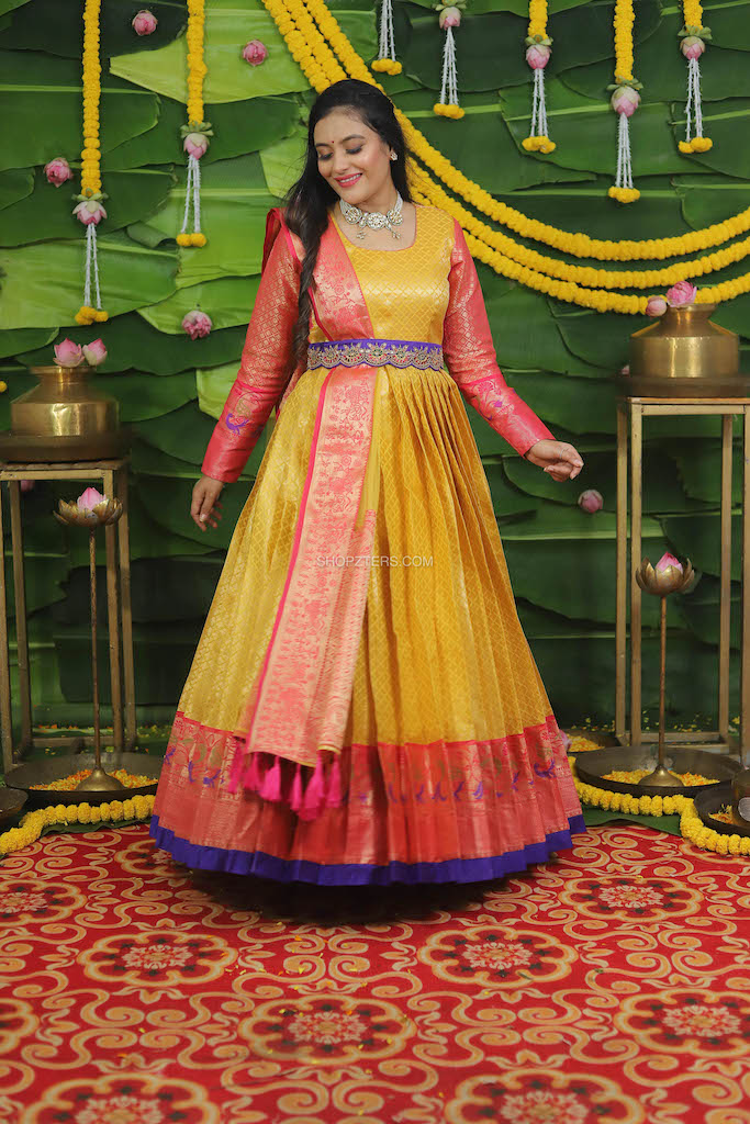 Poonam Designer Banarasi Queen Vol 2 Chikan Cotton Gown With Dupatta  Wholesaler Surat
