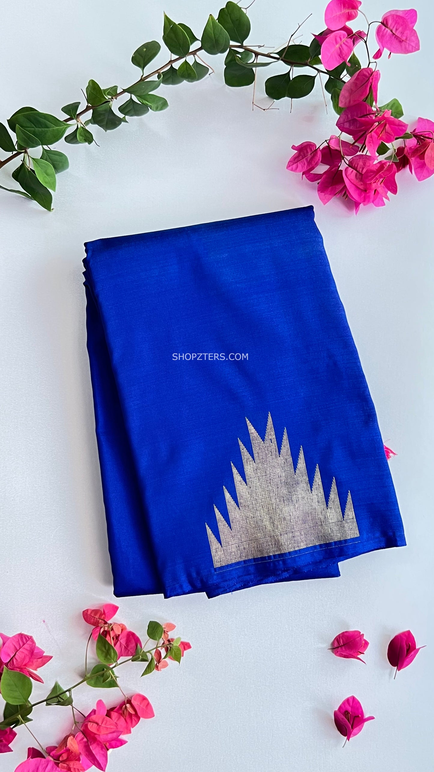 Semi Silk Temple Border Saree