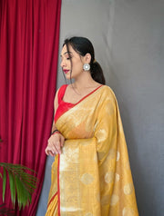 Cotton Silk Woven Saree