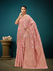 Linen Silk Woven Saree
