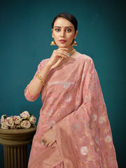 Linen Silk Woven Saree