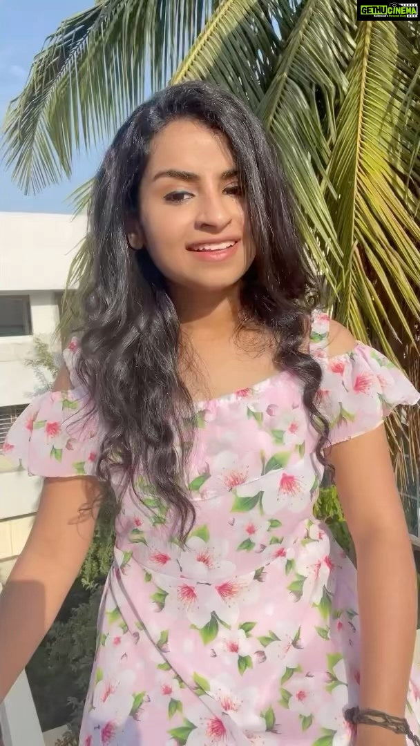 Light Pink Floral Georgette Dress