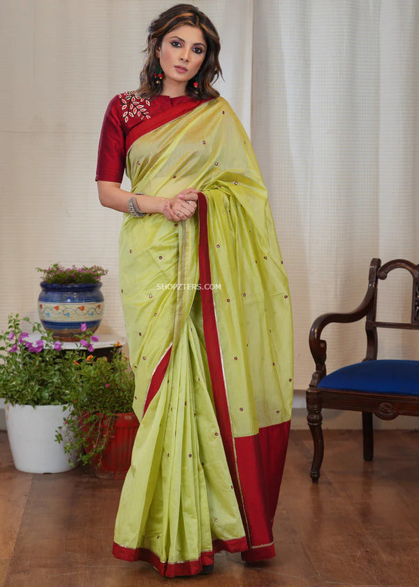 Absorbing Maroon Woven Paithani Silk Trendy Saree With Blouse | Trendy  sarees, Saree designs, Silk sarees